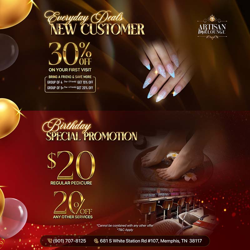 🌟 Artisan Nail Lounge - Promotions 🌟